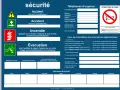 Panneau d'affichage obligatoire en entreprise : sécurité, urgences, interdiction de fumer, et informations réglementaires.