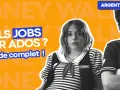 Deux adolescents posent pour un guide sur le travail mineur à 15 ans. Le titre "Argent de poche" est visible.