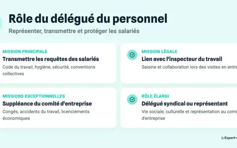 Le rôle du délégué du personnel : avantages et inconvénients. Il représente, transmet et protège les salariés, gère les requêtes, le lien avec l'inspecteur du travail et les missions exceptionnelles.