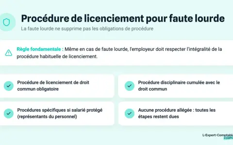 Procédure de licenciement pour faute lourde : même en cas de faute grave, l'employeur doit respecter la procédure habituelle.