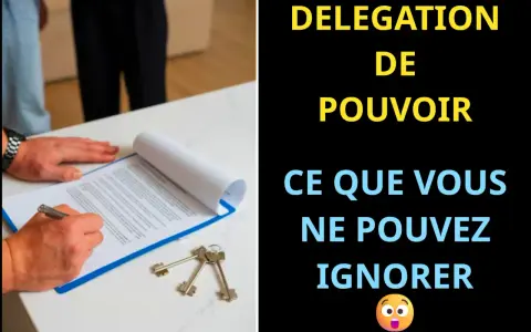 Signature d'un document important, symbolisant une subdélégation de pouvoir. Des clés sont posées à côté, suggérant une transaction immobilière ou une nouvelle responsabilité.