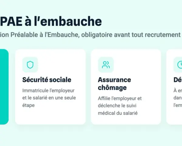 La DPAE à l'embauche simplifie 6 formalités. Respectez le délai à respecter pour l'URSSAF avant l'embauche.